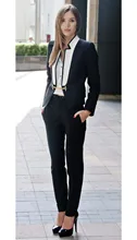 Office Lady Business Suits Female Two Piece Sets Femme Long Sleeve Jacket and Trouser suits custom made