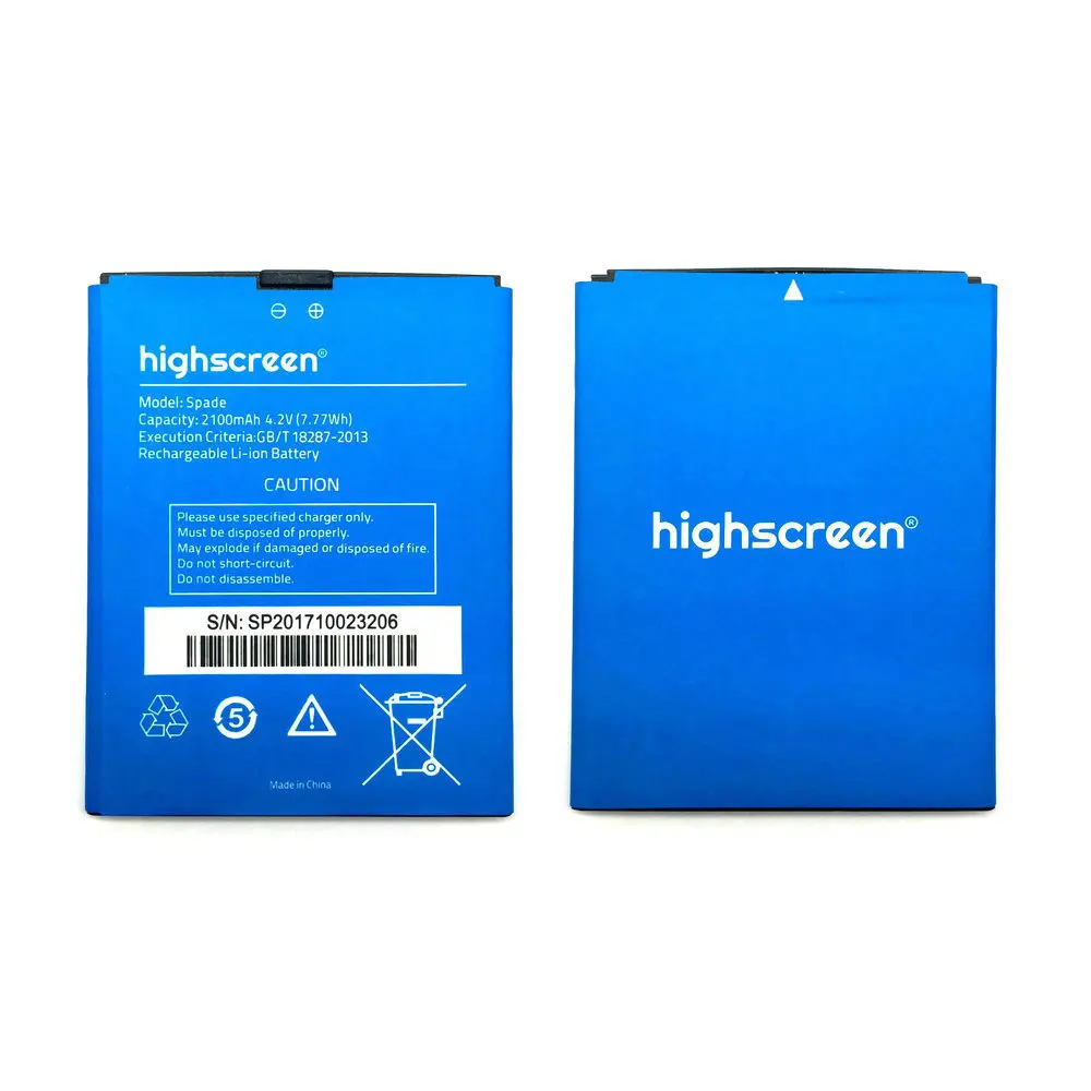 

2100mAh Spade Battery For Highscreen Spade Mobile phone + Tracking Number