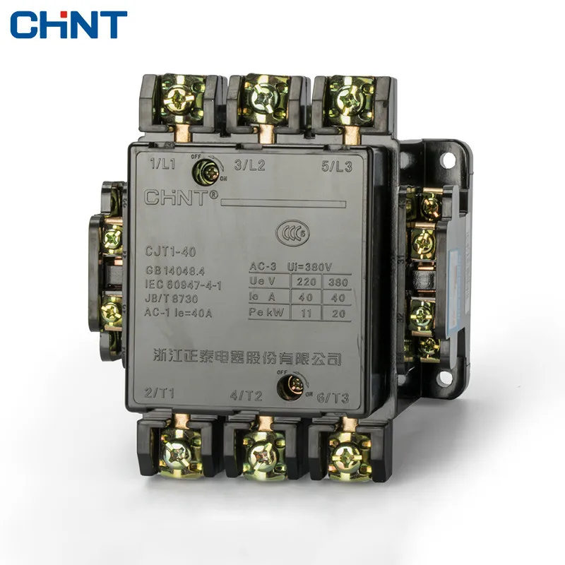 

CHINT Motor Control Communication Contactor CJT1-40 36V 110V 127V 220V 380V CDC10-40 AC contactor