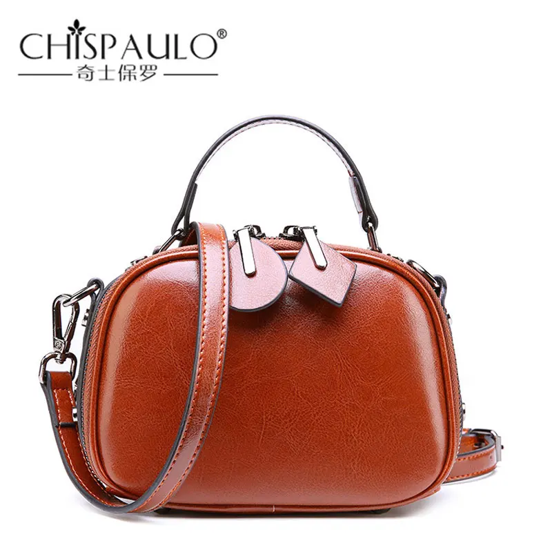 

CHIPAULO 2018 New Luxury Women Handbag Genuine Leather Women Shoulderbag Casual Bags Messenger Bags Exquisite Small Leather Bag