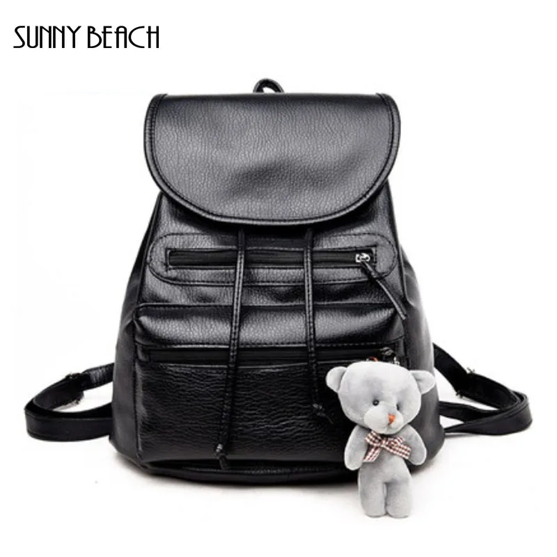 

Women Backpacks PU Leather Backpack Veludo Schoolbag Mochila Zipper Small Sack Bags Fashion Casual Back