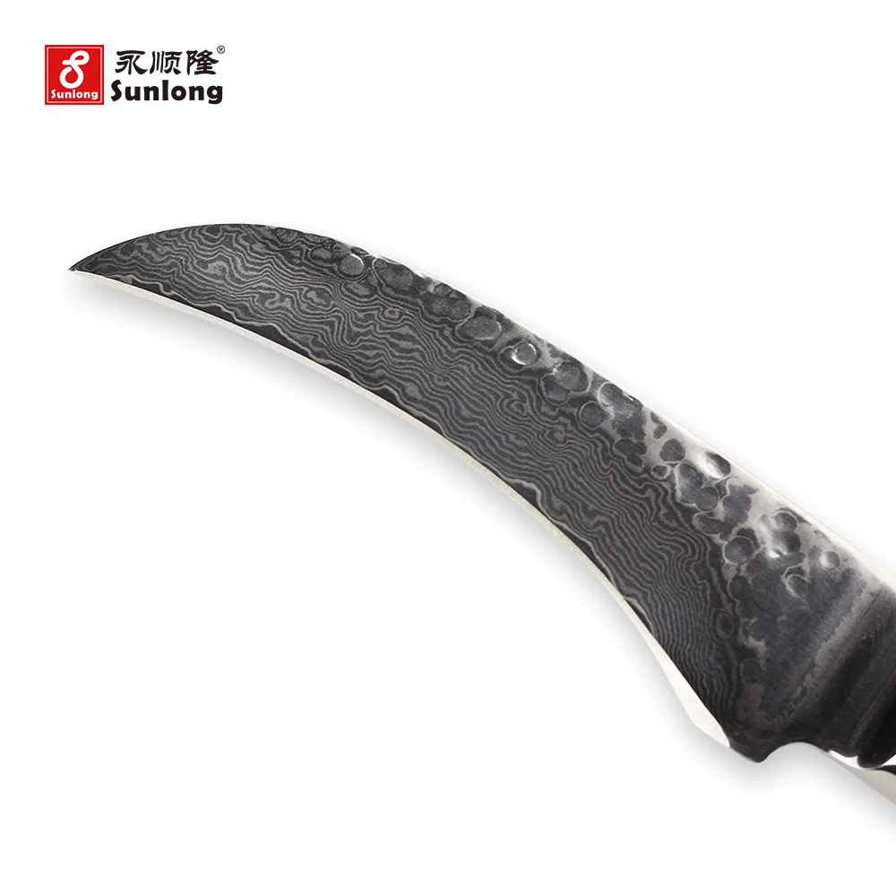 Sunlong 3 дюйма Фруктовый нож Дамаск кухонные ножи супер Sharp для очистки овощей