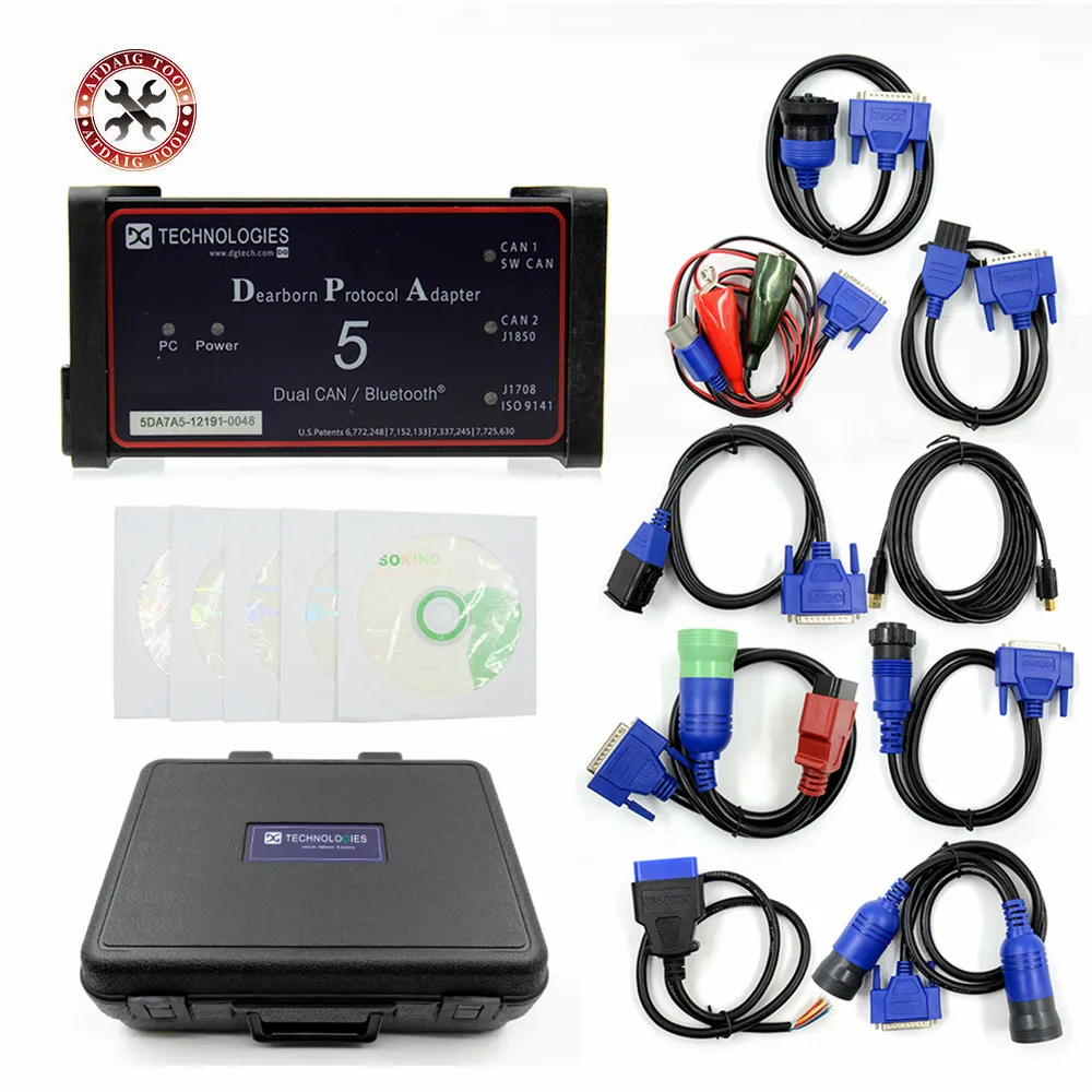 

Dpa5 Dearborn Protocol Adapter 5 Heavy Duty Truck Scanner New Released CNH DPA 5 Without Bluetooth Works For Multi-brands