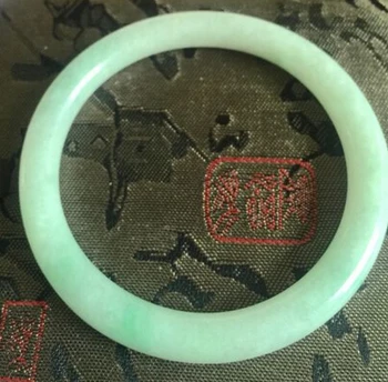 

437 GREEN JADE BANGLE BRACELET can choice size (A0429)