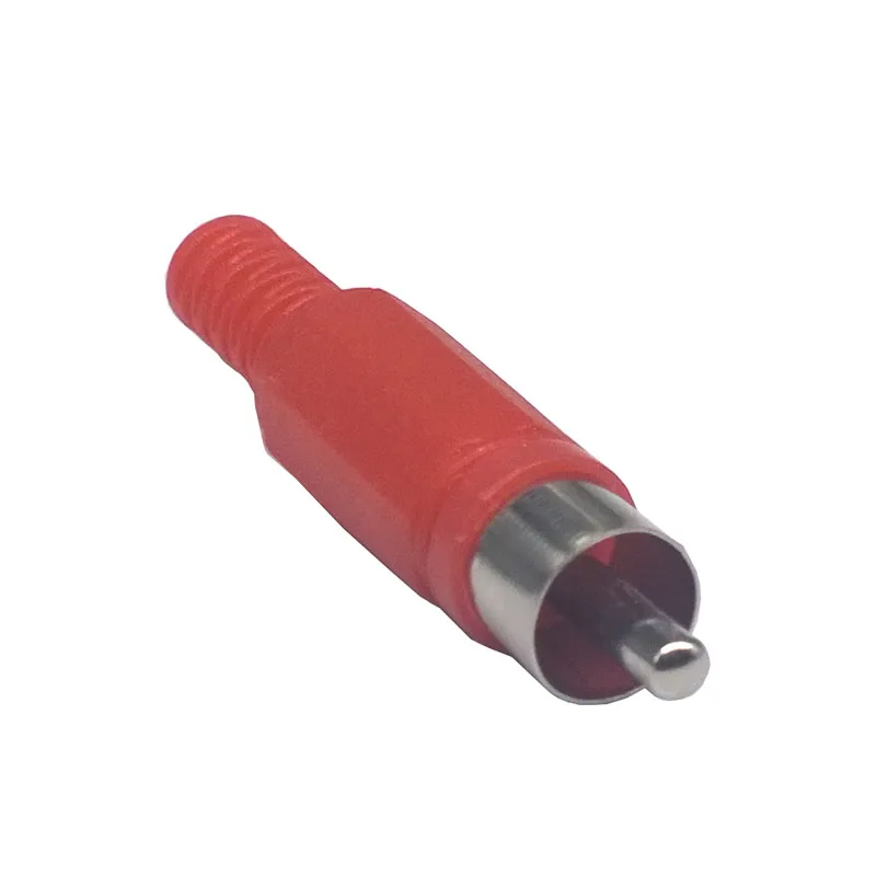 10 шт./лот 5 черных и красных RCA пластиковых av разъемов пластиковый корпус стерео