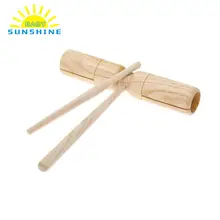 Деревянный ворона эхолот игрушечный музыкальный инструмент два тона отличный материал ударный инструмент изысканные Развивающие детские игрушки