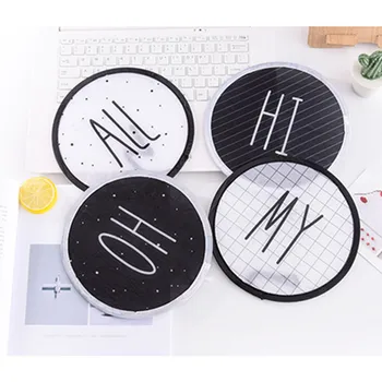 

Free shipping (4pcs/lot)Nylon Portable Folding Fan With Letters Fan cool summer hand fan/Flying disk Party Gift