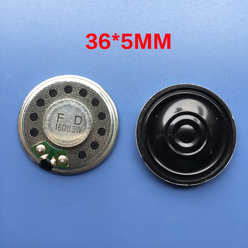 

New Mobile phone sound speaker 16 ohms 0.5 watt 16R 0.5W speaker Diameter 36MM 3.6cm thick 5mm Loudspeaker