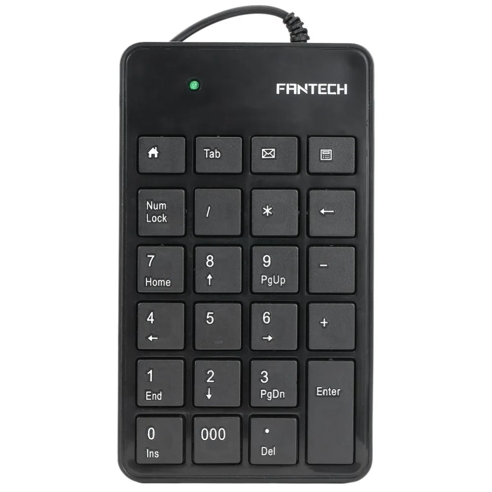 

FANTECH Keyboard 23-Keys USB Number Pad Mini Keypad Numeric Wired Keyboard For Laptop Notebook 23 buttons Drop Shipping