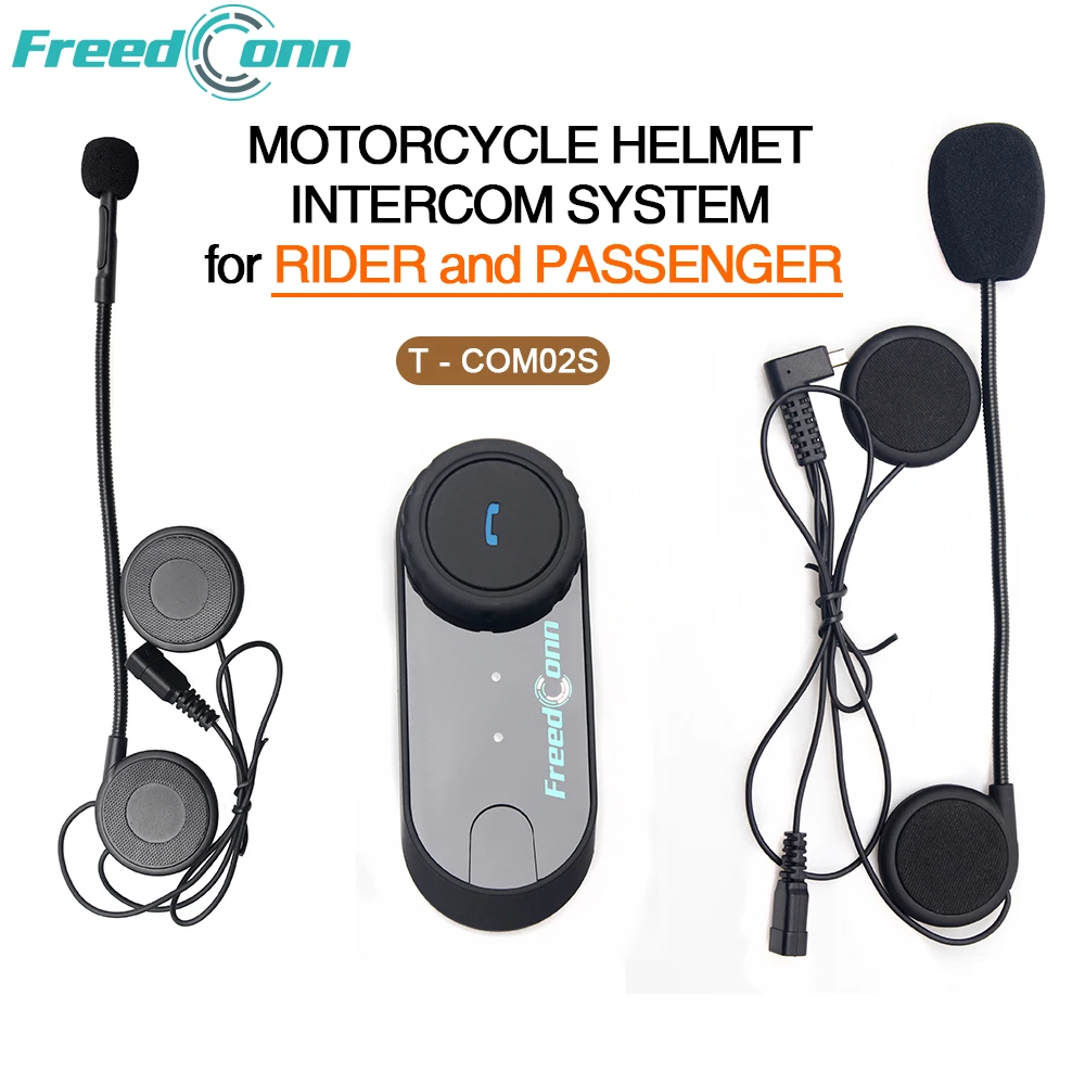 New Version Brand FDC Motorcycle Helmet Interphone Waterproof Bluetooth Helmet Headset for Rider and Passenger Pillion