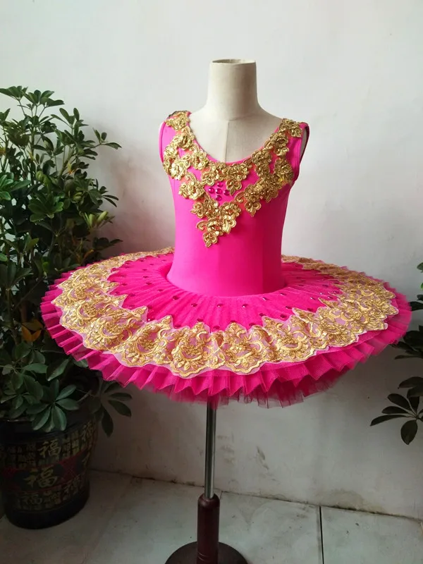 

Custom made Ballet Tutus child Swan lake Ballet Dance Clothes for girls Pancake tutu Child Ballerina Figure Skating Dress