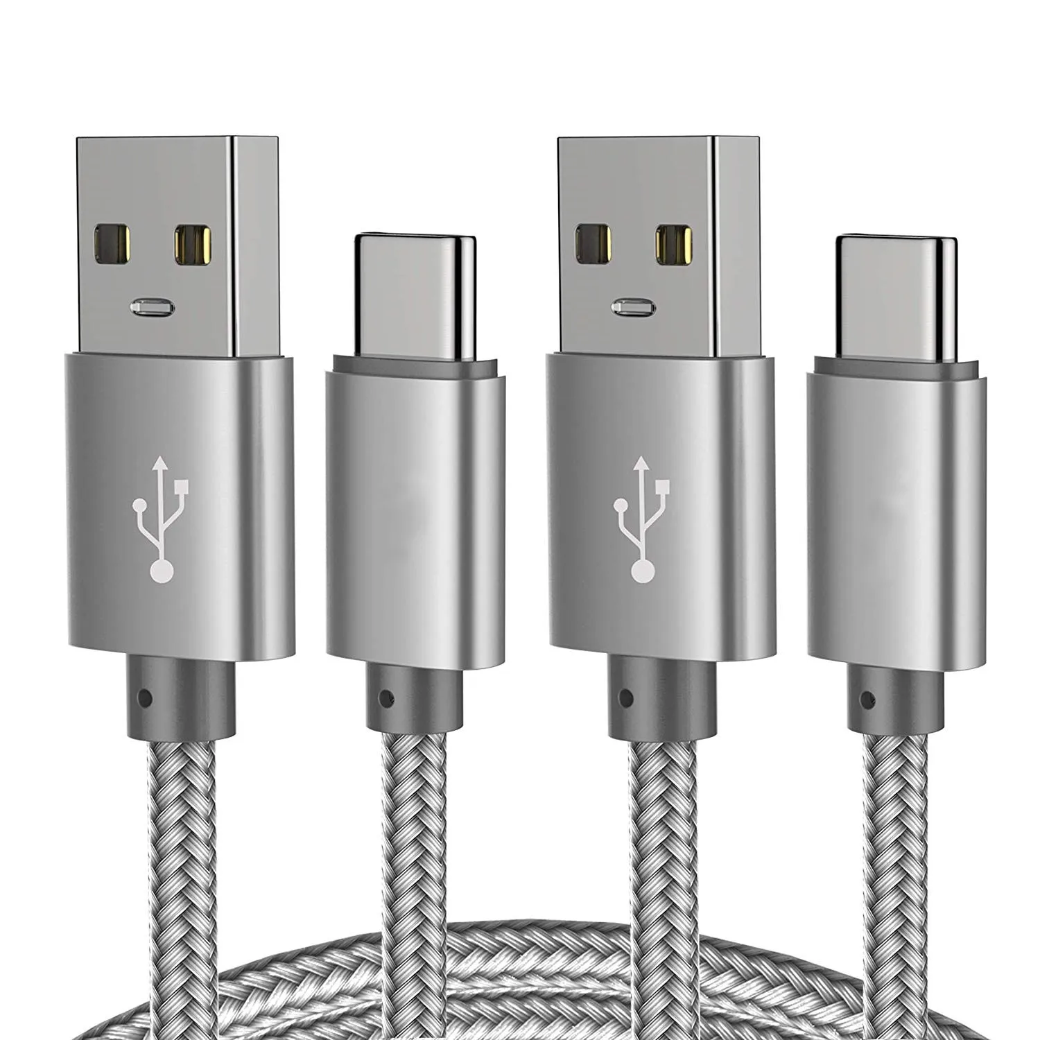 Зарядный кабель USB Type C с нейлоновой оплеткой для быстрой зарядки и синхронизации