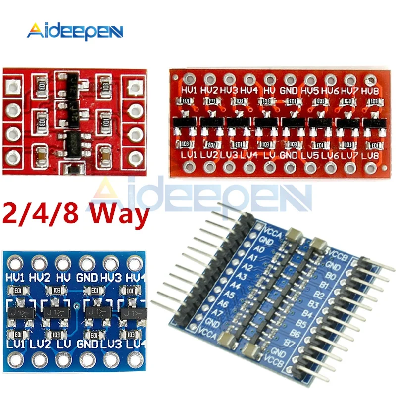 2/4/8 каналов IIC I2C логический уровень конвертер Би-плата управления модуль 2 4, 8 Way DC 3,3 V/5 V с контактами для Arduino Raspberry Pi