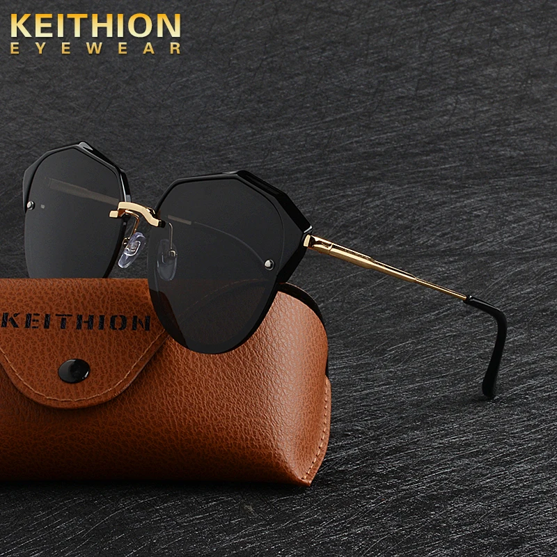 HEITHION Ladies Vintage Cat Eye Sunglasses Women Luxury Brand Designer Oversize Sun Glasses For Women UV400 Gradient Shades Fema