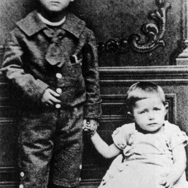 Young Thomas Mann with Sister Julia  1870s Poster Print by Science Source (24 x 36)