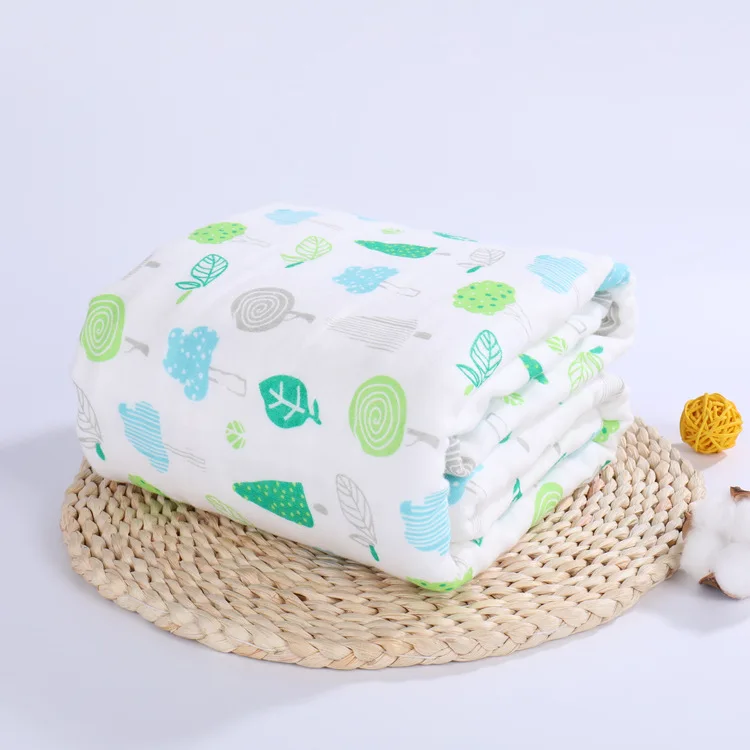 120*120 см 100% хлопок тонкое одеяло Skincare супер мягкий детская муслиновая пеленка для новорожденных 6 слоев купальные полотенца для детей