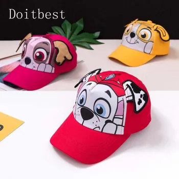 

Doitbest 2 to 8 Years old Child Baseball Cap Hip Hop 2019 cartoon dogs kids Sun Hat Boys Girls Caps snapback hats
