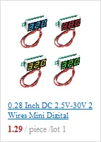 0,36 дюймов DC 4,5-30 в СВЕТОДИОДНЫЙ Мини цифровой вольтметр светодиодный дисплей Вольтметр Калибр напряжения Панель метр 2 провода