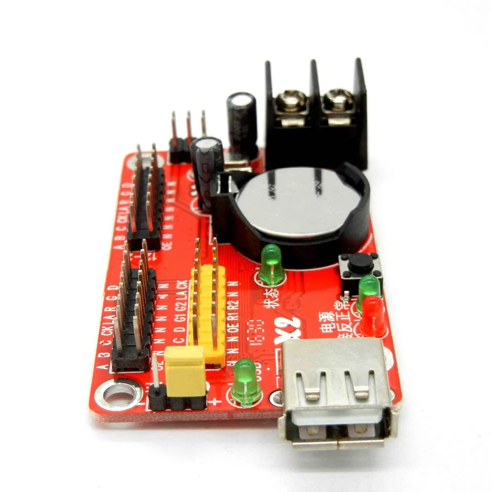 Дисплей Kaler X2 светодиодный контроллер USB 1024*32 пикселей P10 Одноцветный/двухцветный