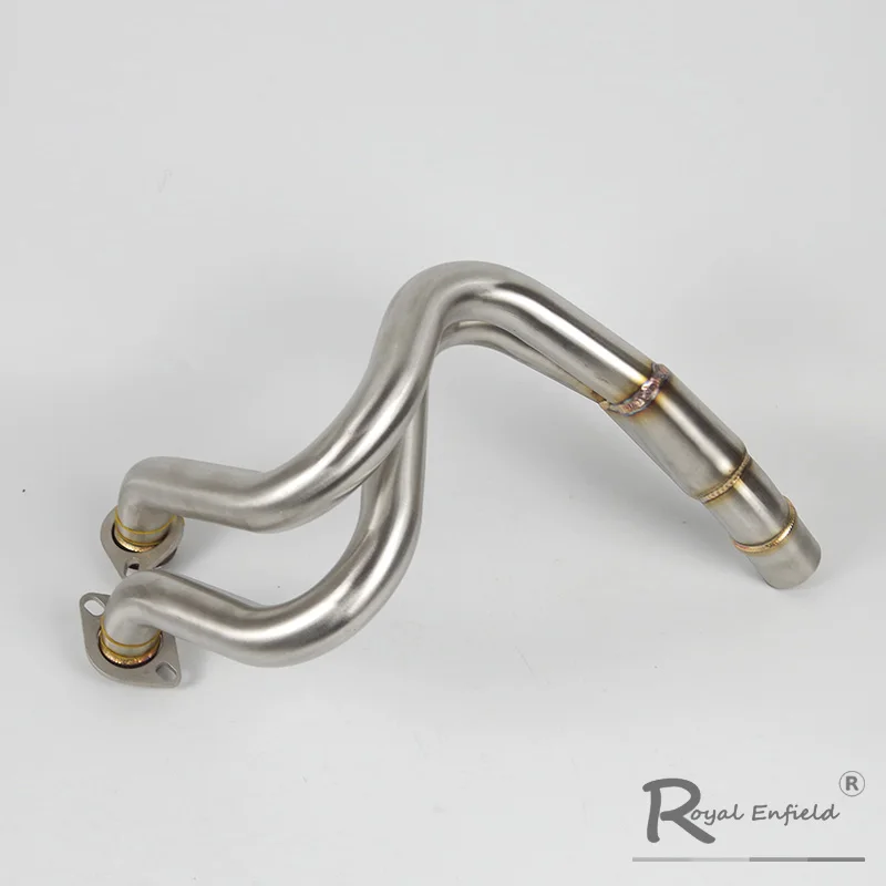 ER6N de Escape de la motocicleta escapar Moto frontal de acero inoxidable medio enlace tubo silenciador encabezados para Kawasaki ER6N ER6F Ninja650