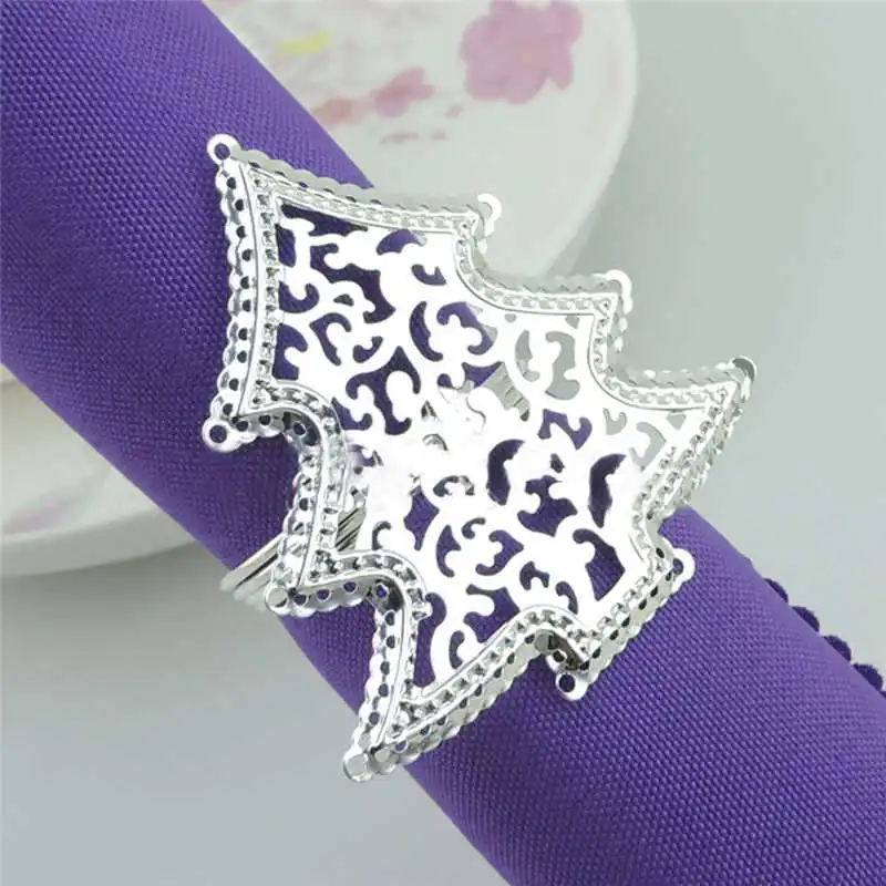 Christmas Santa Claus Napkin Ring Table Decor Napkin Holder for Christmas Dinner for wedding reception or dinner party #2n16 (12)