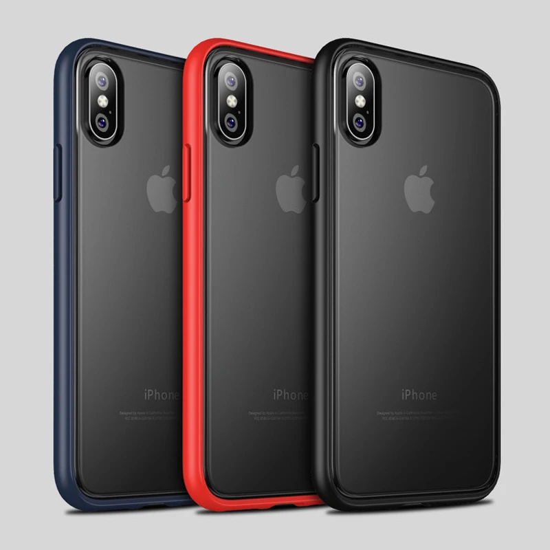 Противоударный чехол для iPhone XR, мягкий прозрачный из ТПУ, прозрачная задняя крышка для iPhone XS Max 7 8 Plus, чехол, тонкий матовый чехол