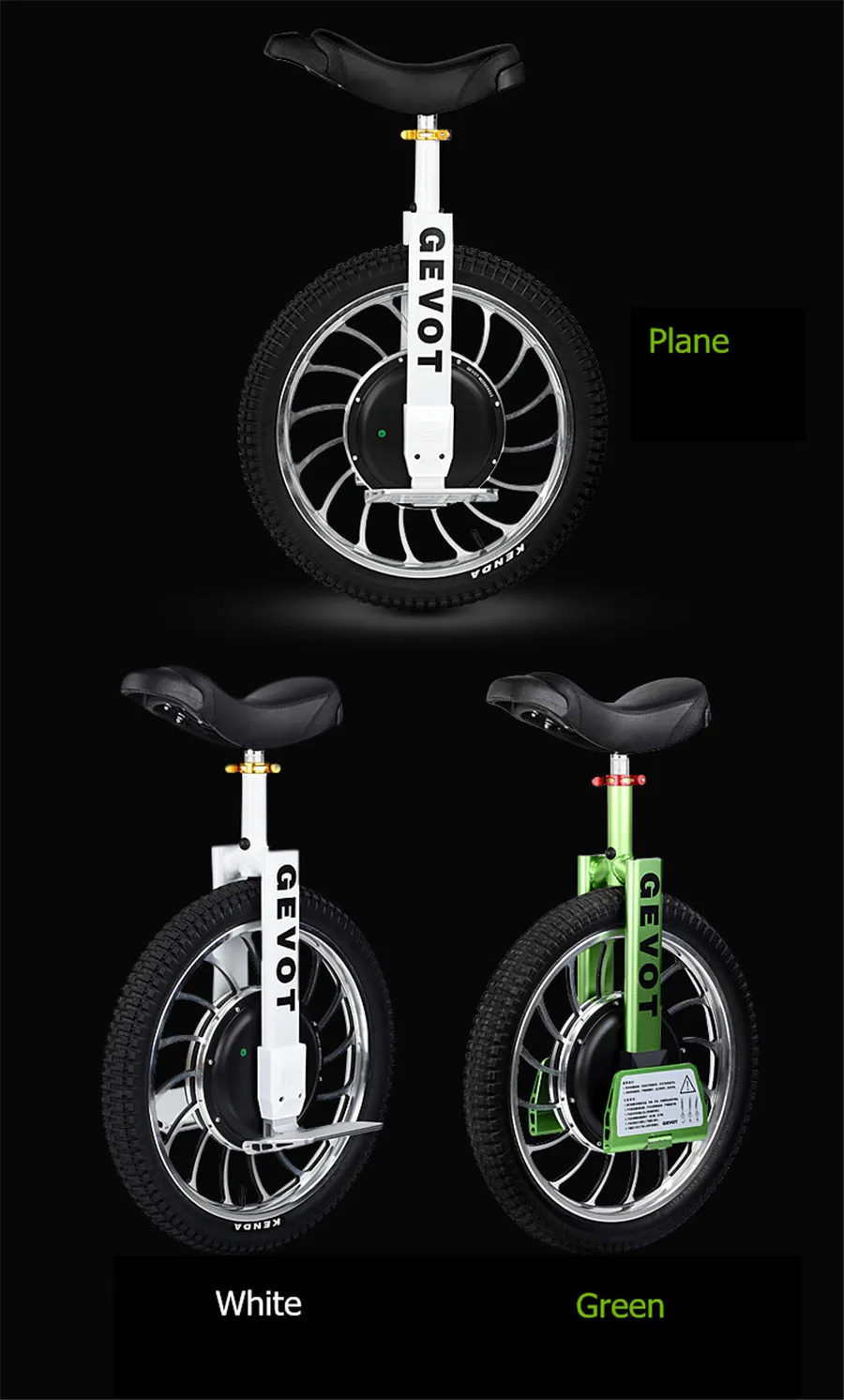 Top Sport balance car Mg Al alloy electric unicycle GEVOT-FX8 balanced car 9
