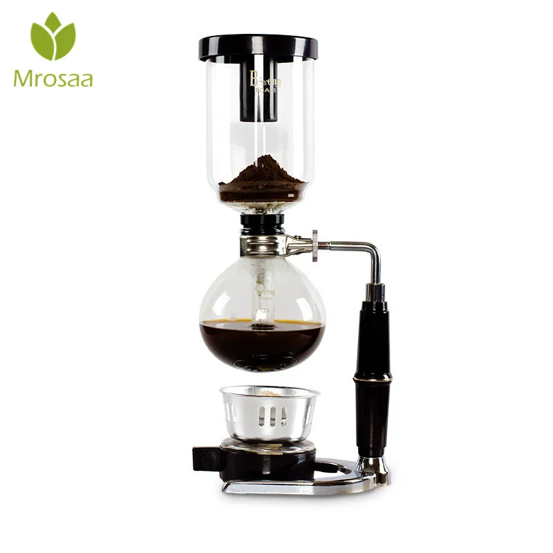 

Mrosaa High Quality 500ML Coffee Pots 5 Cups Japan Style Siphon Coffee Maker Syphon Maker Tea Siphon Pot Coffeeware Gifts
