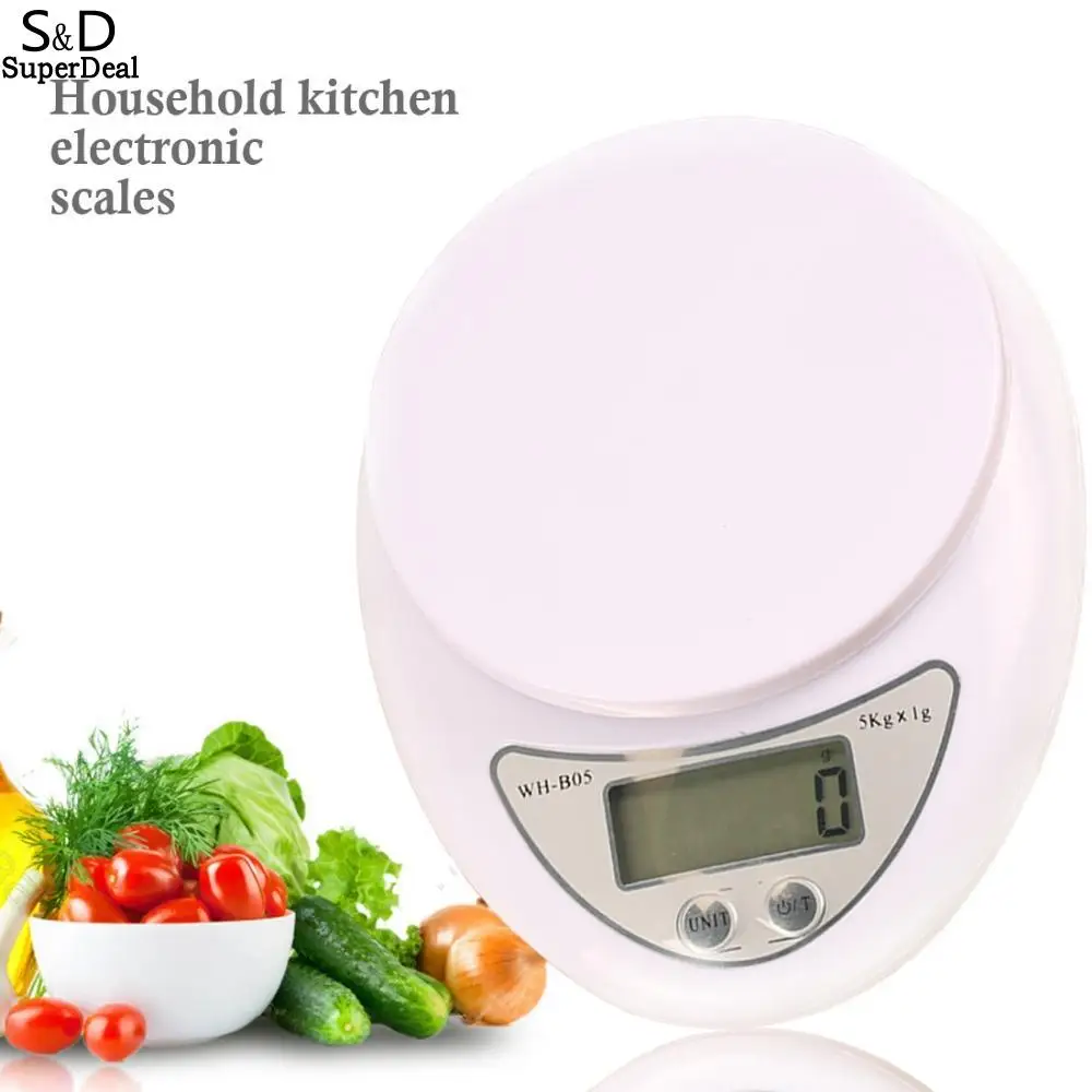 

Kitchen Digital Scale Kitchen LCD Weight Digital 5000g/1g Scales Scale Accessory Electronic Scale Steelyard