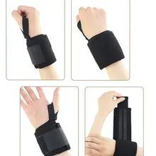 Подъема Вес ремни спортзал запястье обучение Поддержка обертывания ремень бар бинты Мощность безопасности и выживания Z0807