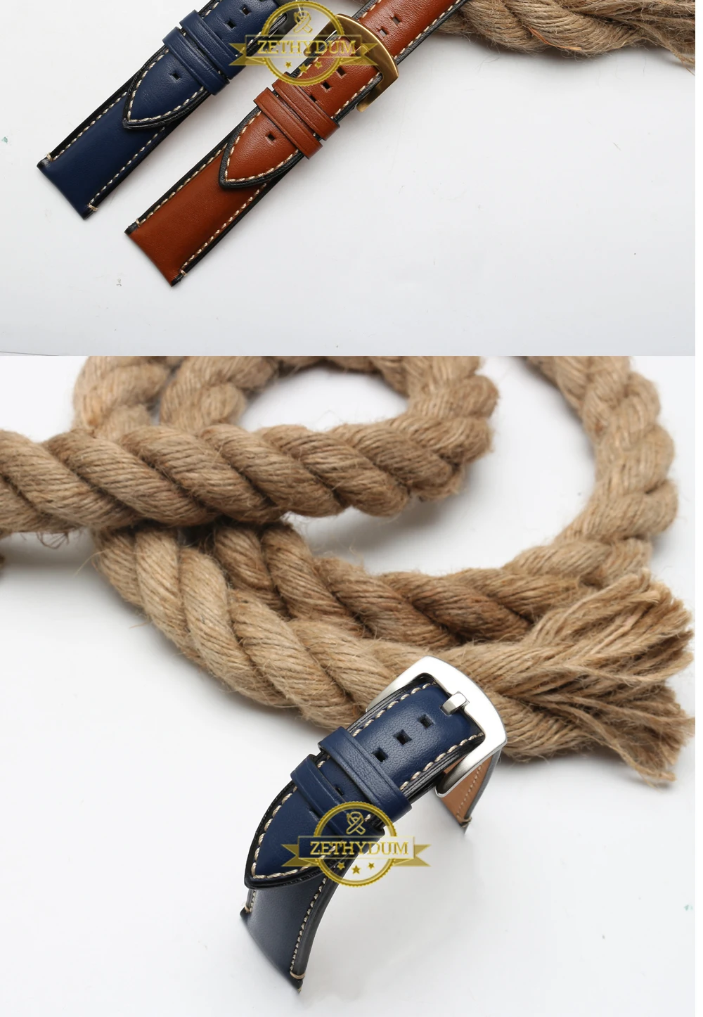 Ремешок для часов из натуральной кожи для Fossil huawei, ремешок для часов 20, 22, 24 мм, новейший кожаный браслет, коричневый, синий цвет, ремешок для часов