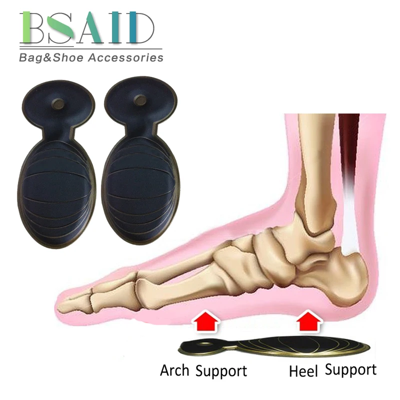 BSAID массажные вставки силиконовые стельки ортопедическая стелька-ступинатор обуви Pad 1 пара перебалансировать подушки для обувные