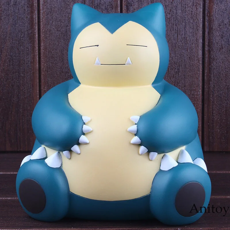 

Cartoon Monster Snorlax Bank Money Coin Banks PVC Anime Action Figures Collectible Model Toy Doll Gift 2 Colors 23cm