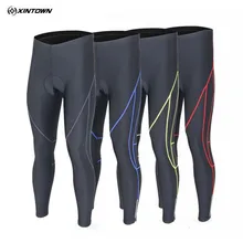 XINTOWN черные велосипедные брюки мужские велосипедные брюки Ropa Ciclismo зимние гелевые 3D Мягкие плотные брюки велосипед Длинная одежда красный