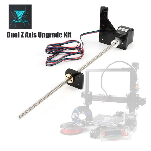 Special Price TEVO Tarantula Dual Z Axis Upgrade Kit Nema 42 Step Motor and T8*2 Lead Screw 375 mm 8mm with Brass Copper for 3D Printer Part Special Price TEVO Tarantula Dual Z Axis Upgrade Kit Nema 42 Step Motor and T8*2 Lead Screw 375 mm 8mm with Brass Copper for 3D Printer Part