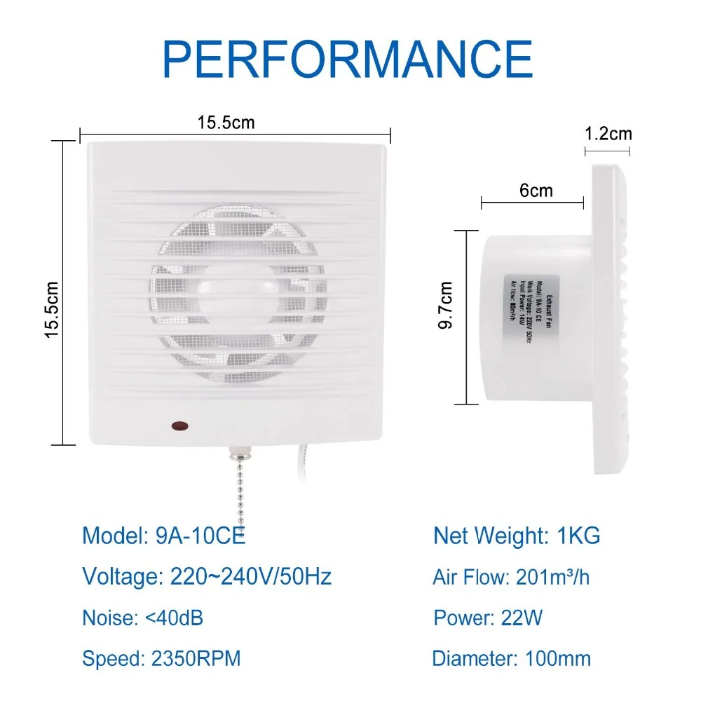 puxar cabo extrator do banheiro ventilador adequado