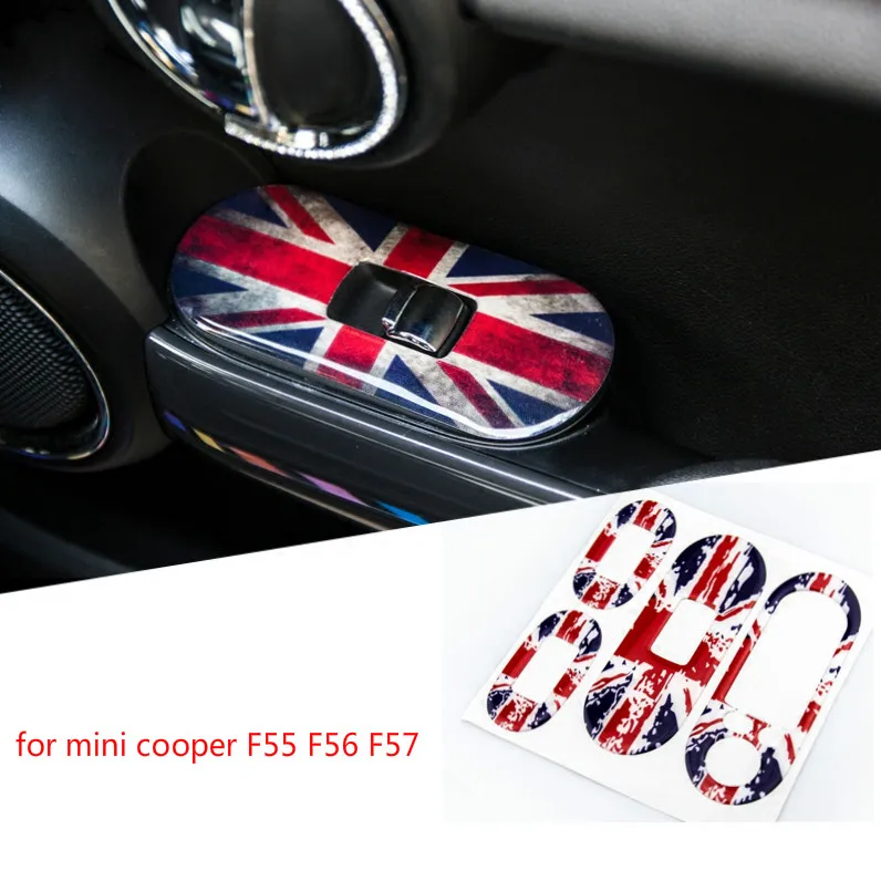 Наклейки на панель подъемника для Mini Cooper F55 F56 F57 14 + Стайлинг автомобиля