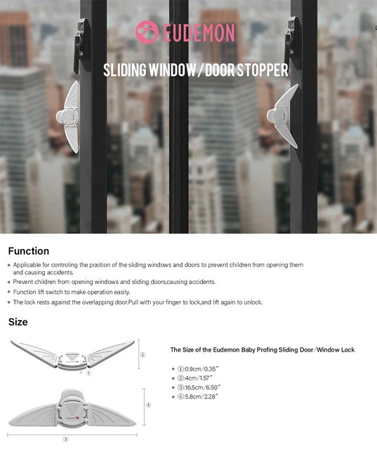 Limitatori Di Sicurezza Per Finestre - Protezione Bambini E Animali Domestici, Regolabile E Facile Da Installare (Bianco) - Foto 10