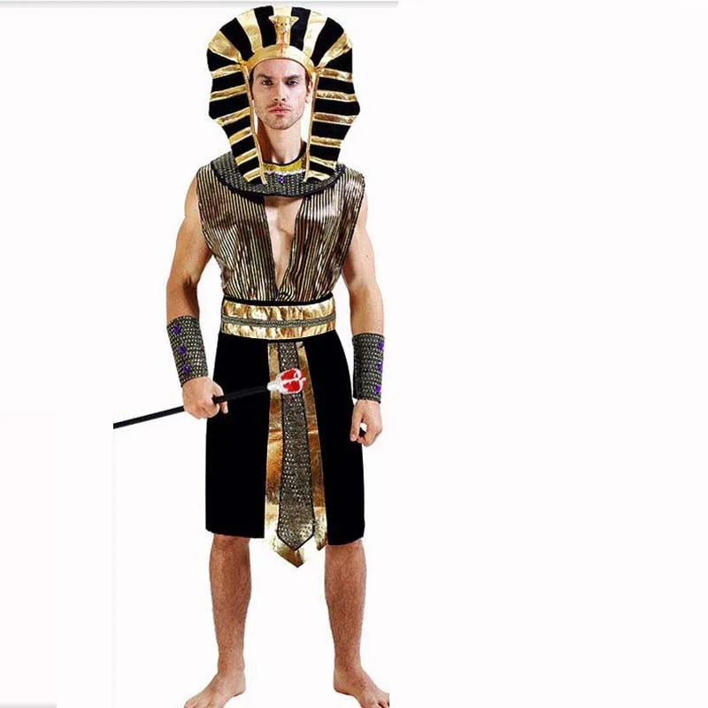 Взрослый древний Египетский костюм мужчины женщины Король Королева Фараон косплей костюмы Хэллоуин карнавальные вечерние ролевые игры Пурим