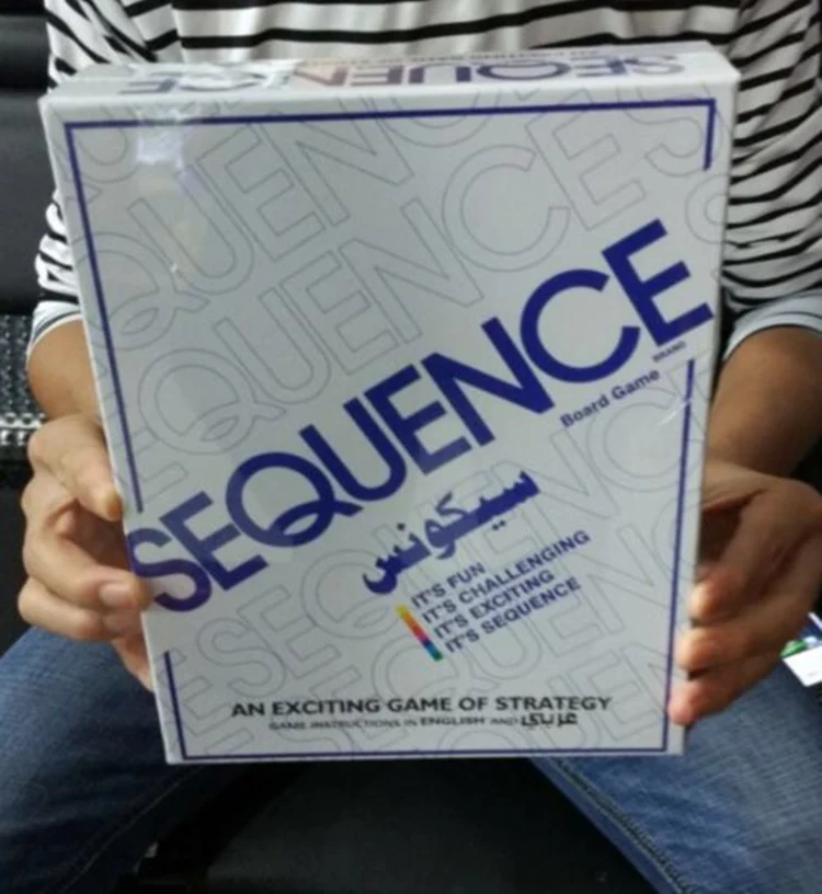 Sequence Game English And Arabic Version 212 Players Board Family Party Games For Kids Adults Intellect Toy Best Gifts In From Sports Sequence Game English And Arabic Version 212 Players Board Family Party Games For Kids Adults Intellect Toy Best Gifts In From Sports