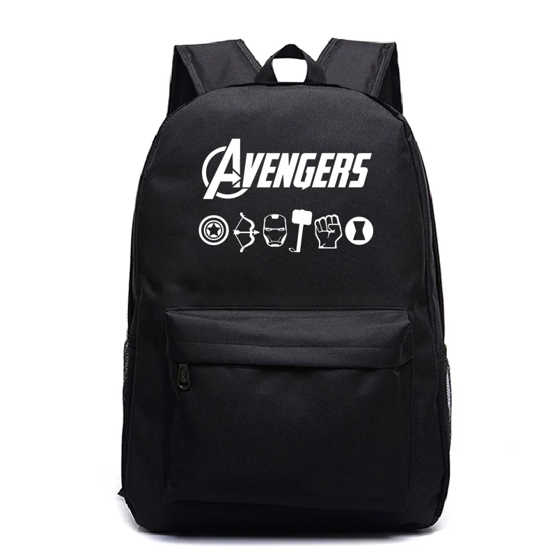 

The Avengers 22 Style Endgame Fashion Travel Backpack Laptop sac a dos femme Mochila Mujer Schoolbag Book Bag Canvas Backbag
