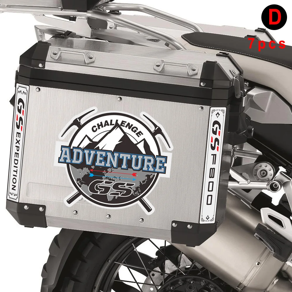 

For BMW F800GS F800 GS adv top Side tail case Decal Sticker Aluminum Travelled box Luggage Trunk Motorcycle