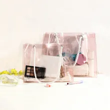 1 шт. водонепроницаемые сумки для плавания женские ПВХ прозрачные Спортивные дорожные сумки для хранения Большая вместительная обувь сумка на плечо пляжная сумка