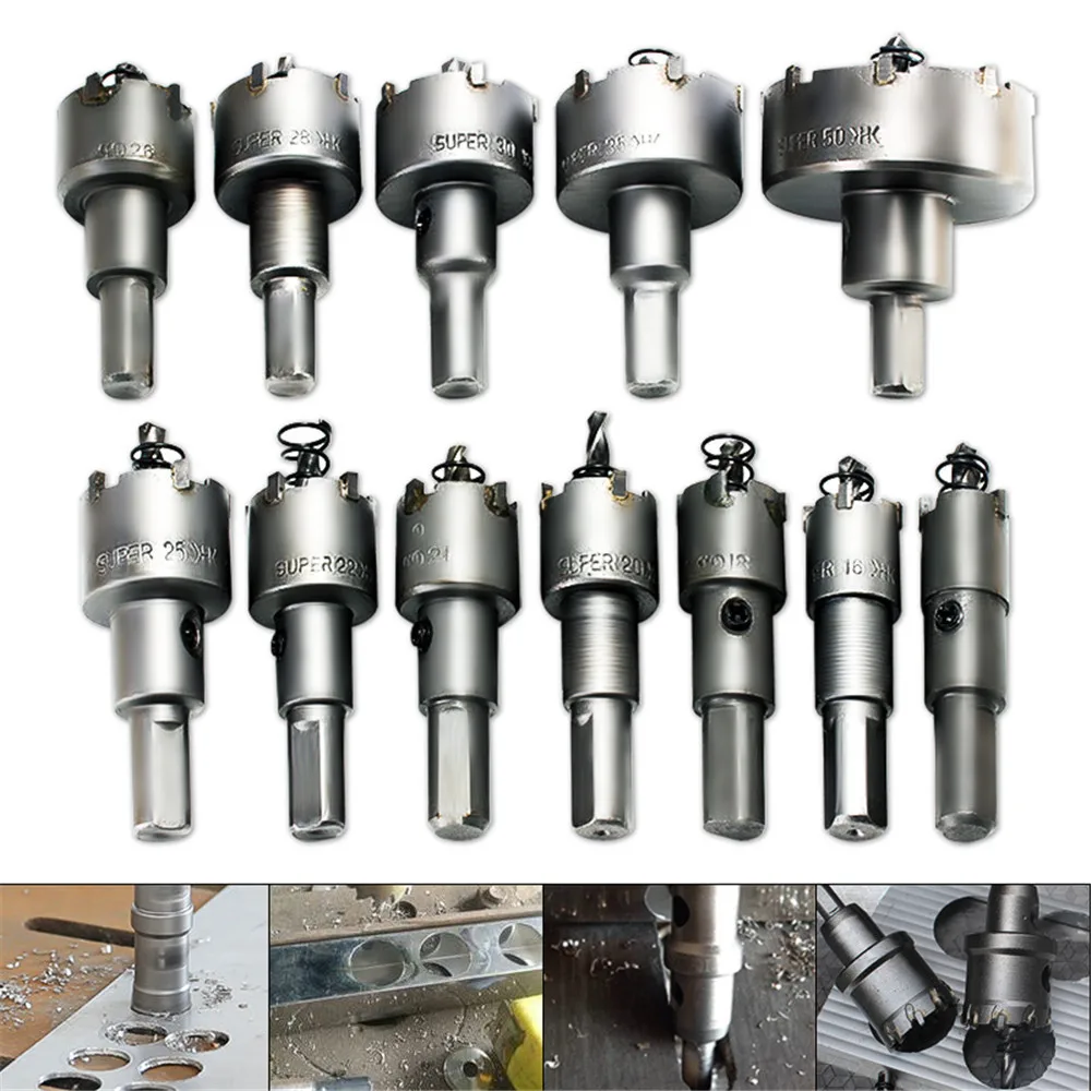 12pcs 15mm-50mm Hole Saw Cutters Kit Drill Bit Set