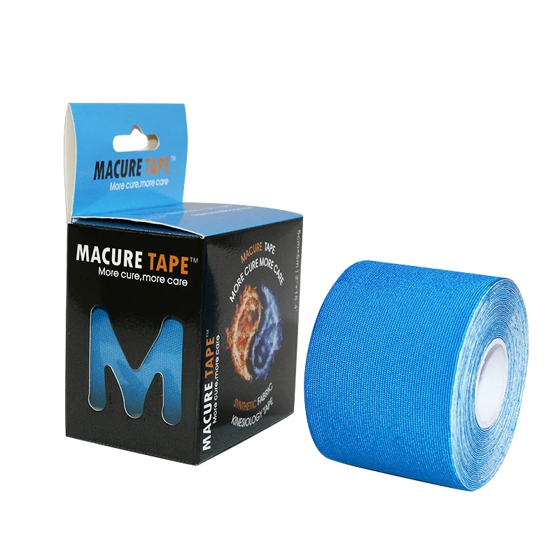 Macure Tape 6 рулонов кинезиологический спортивный рулон 5 м кинезиологическая лента синтетическая кинезиологическая лента для локтя и наколенников спортивные безопасные