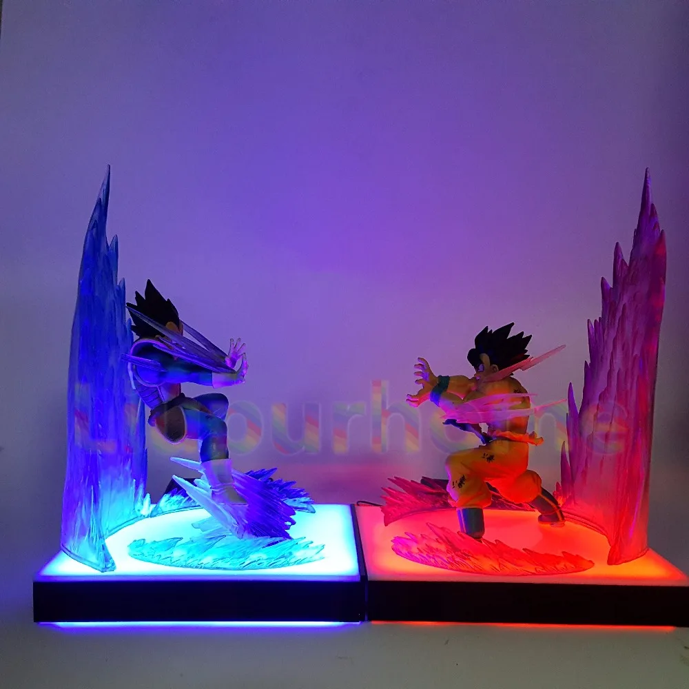 Dragon Ball Z Сон Гоку Вегета Супер Saiyan DIY Светодиодная лампа аниме Dragon Ball Z DBZ Сон Гоку светодиодное освещение украшение