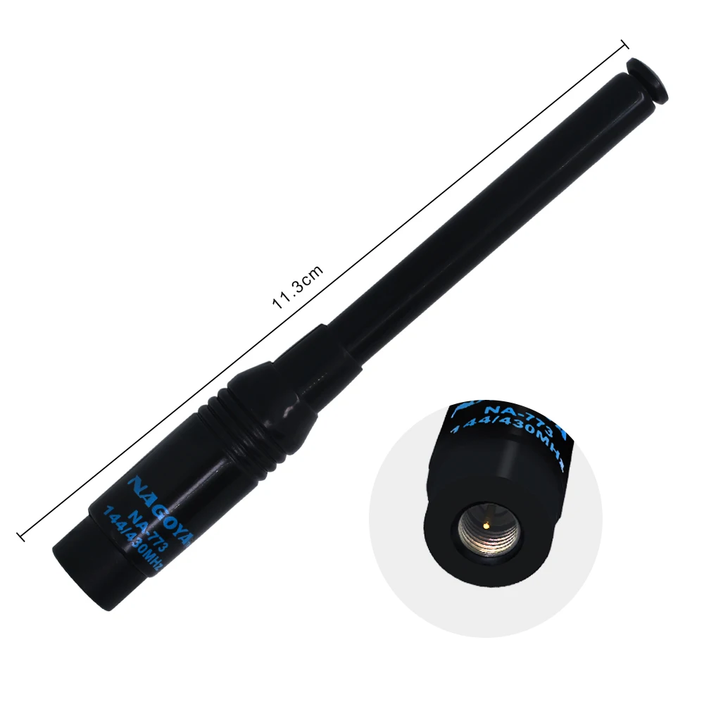 Original NAGOYA NA-773 SMA-M Male Extendable DUAL BAND 144/430MHz 2.15 dBi Two Way Radio UHF VHF Handheld Antenna