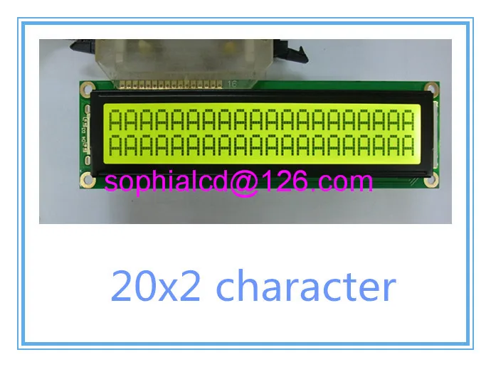Free shipping 2pcs LCD 2002 20X2 lcd display module big large size 146 43mm HD44780 WH2002M