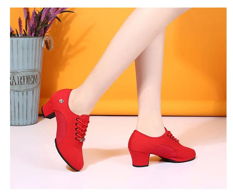 Женская обувь для танцев на мягкой подошве 5 см; дышащие Туфли-оксфорды для танцев; нескользящая Современная обувь