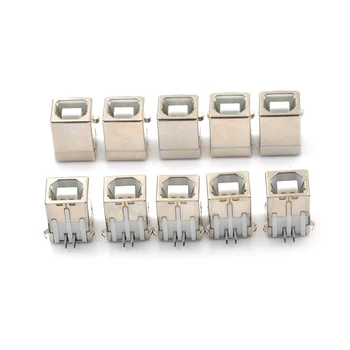 

10pcs/lot 90 Degree Type Printer USB Interface BF B USB Data Interface D Type Mouth USB Socket Shell Plating Is Not Easy To Rust